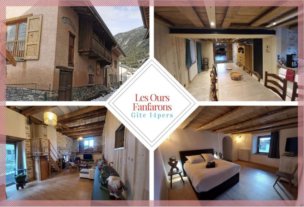 Gite 14 Pers Lesoursfanfarons Spacieux Chaleureux Bramans Exterior foto